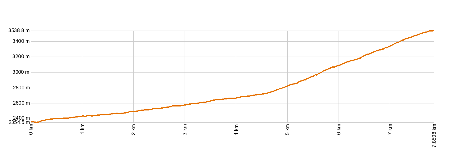 Altimetría 7. Montaña Blanca - Pico del Teide